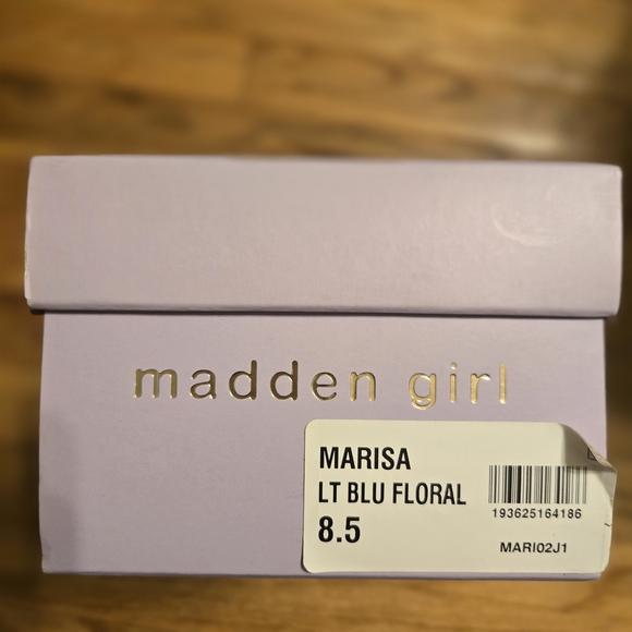 Madden Girl Pink and Blue Casual Sneakers with Distressed Canvas - Picture 5 of 5